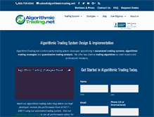 Tablet Screenshot of algorithmictrading.net